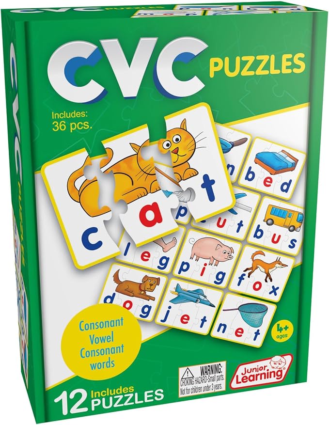 Junior Learning CVC Puzzles - Walmart.com
