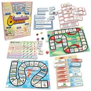 6 Comprehension Games Junior Learning Board Game for Ages 6-9+ Grade 2 Grade 3 Learning, Language Arts, Perfect for Home School, Educational Resources