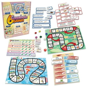 6 Comprehension Games Junior Learning Board Game for Ages 6-9+ Grade 2 Grade 3 Learning, Language Arts, Perfect for Home School, Educational Resources