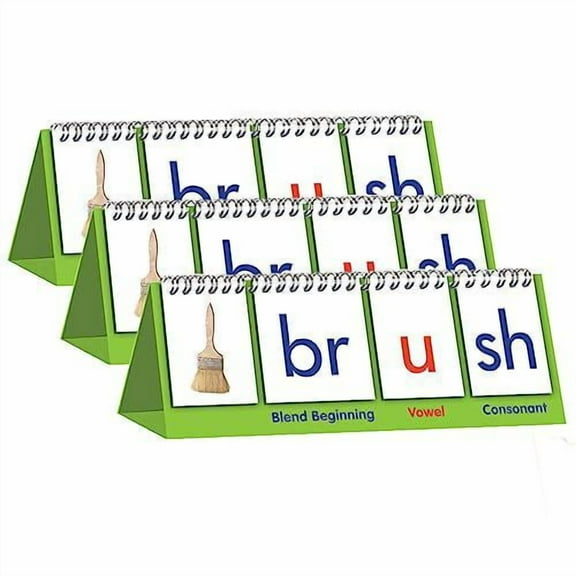 JUNIOR LEARNING Double-Sided Blend Flips, Pack of 3