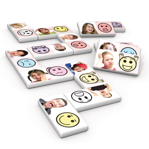 Emotion Dominoes Junior Learning for Ages 4-8 Pre Kindergarten to Grade 1 Learning, Character Education, Perfect for Home School, Educational Resources