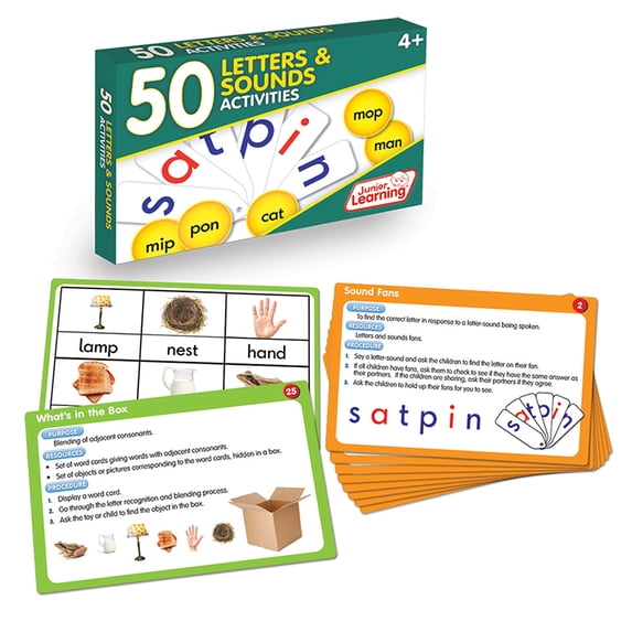 Junior Learning JRL353 Language Arts Activity Cards Letters