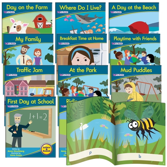 Junior Learning Phonemic Awareness Readers - Fiction Learning Set