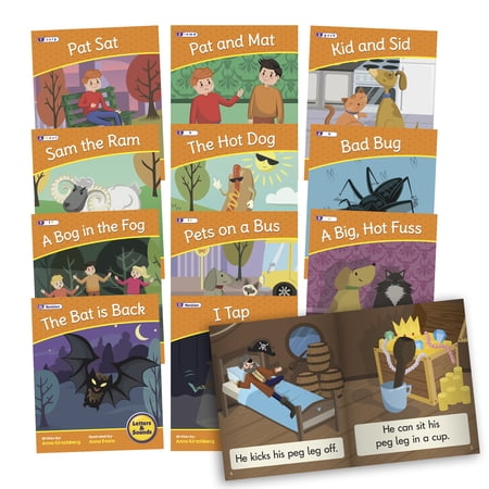 Junior Learning Letters & Sounds Phase 2 Set 2 Fiction Educational Learning Set