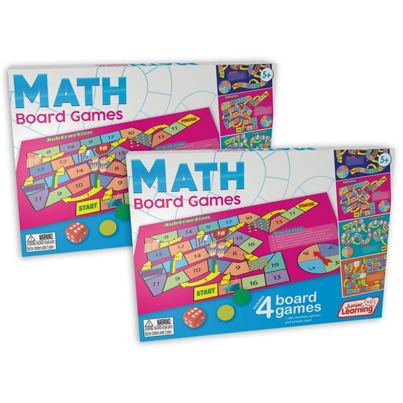 Junior Learning Math Board Games, Pack of 2
