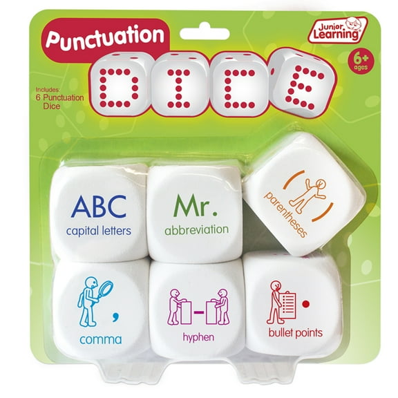 Junior Learning - Punctuation Dice Educational Learning Game