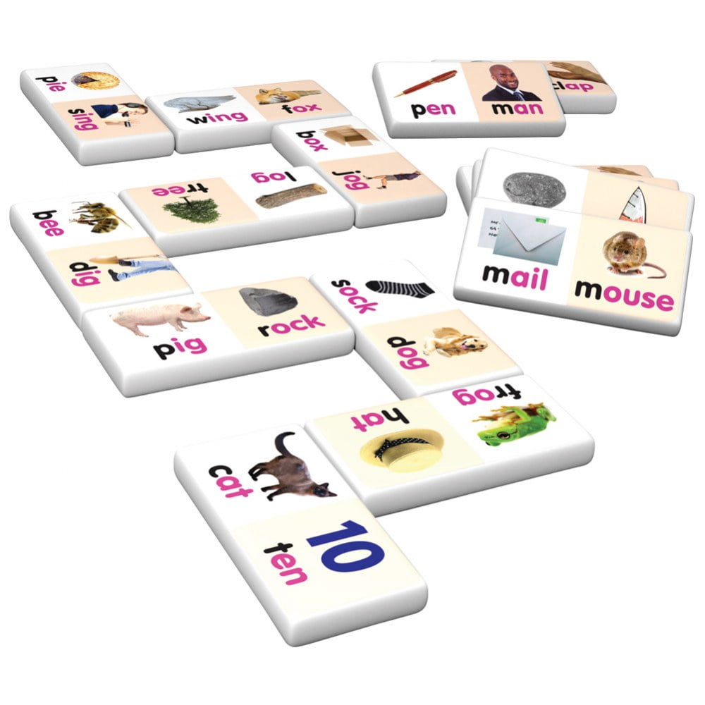 Junior Learning Rhyming & First Words Dominoes Game Set - Walmart.com