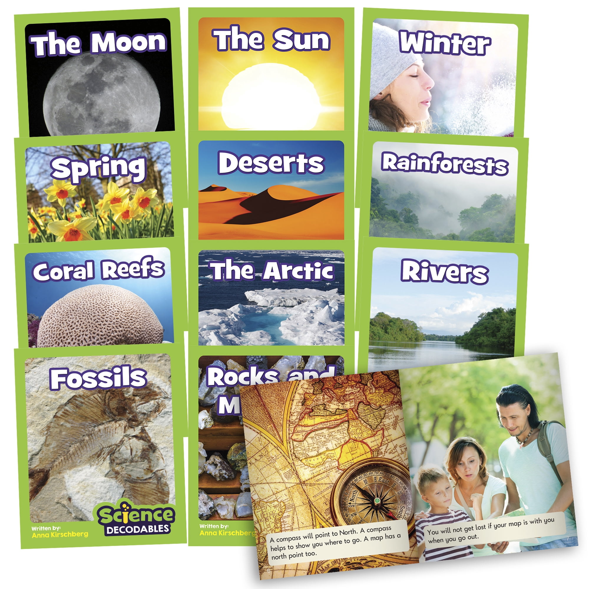 Junior Learning Science Decodables Phase 4 Non-Fiction Educational Learning Set -Earth Science