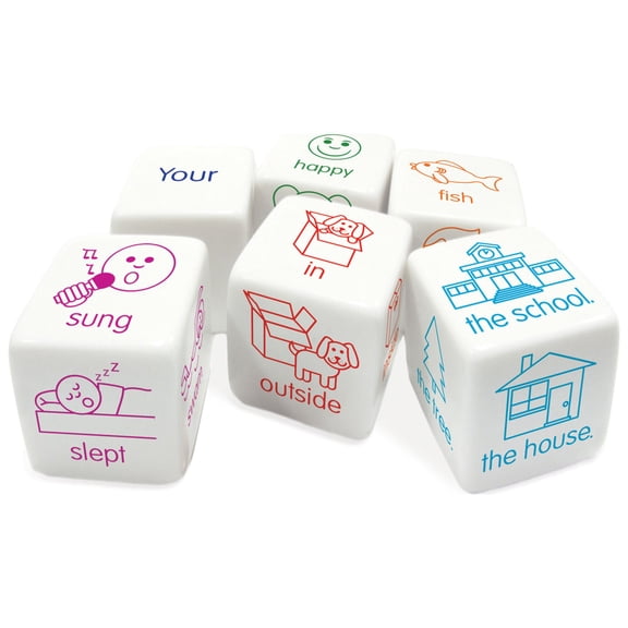 Sentence Dice Junior Learning for Ages 5-8 Grade 1 Grade 2 Learning, Language Arts, Perfect for Home School, Educational Resources