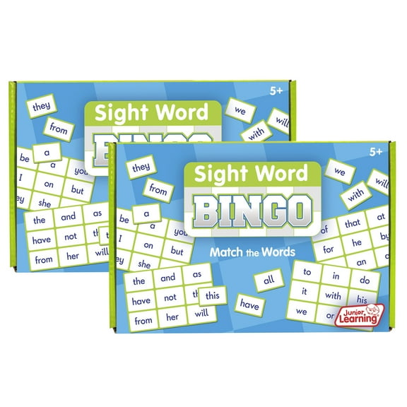 Junior Learning Sight Word Bingo, Pack of 2