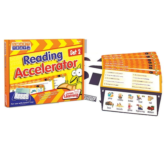 Junior Learning Smart Tray Reading Accelerator Educational Learning Set for Kids, Set 2
