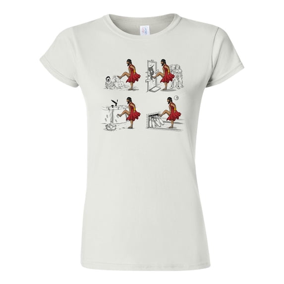 Junior Leonidas Having Fun Salih Gonenli Artworks Funny Parody DT T-Shirt Tee