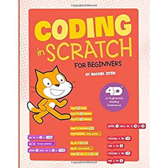 Pre-Owned Coding in Scratch for Beginners: 4D an Augmented Reading Experience (Hardcover) by Rachel Grant