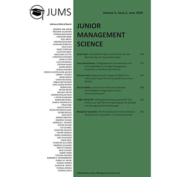 Junior Management Science, Volume 5, Issue 2, June 2020 (German Edition)