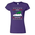thumbnail image 1 of Junior Merry Christmas Ugly Xmas Tree Funny Humor DT T-Shirt Tee, 1 of 2
