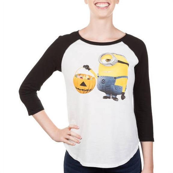 Junior' "Minion Candy" Halloween Baseball Graphic Tee