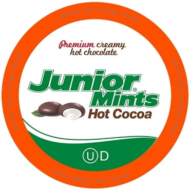 Junior Mint Hot Cocoa Pods Compatible with tea pods Brewers Including 2.0, 40 Count