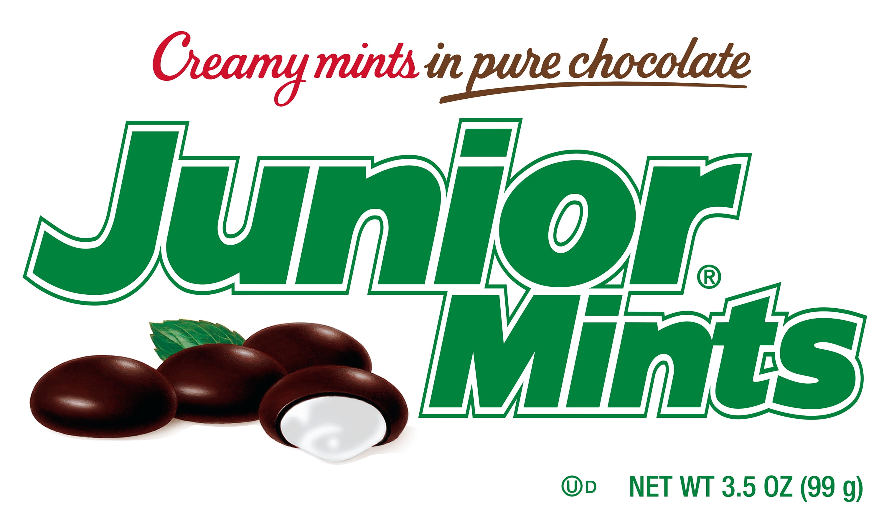 Junior Mints Candy, Dark Chocolate & Mint, Peanut Free & Gluten Free, 3