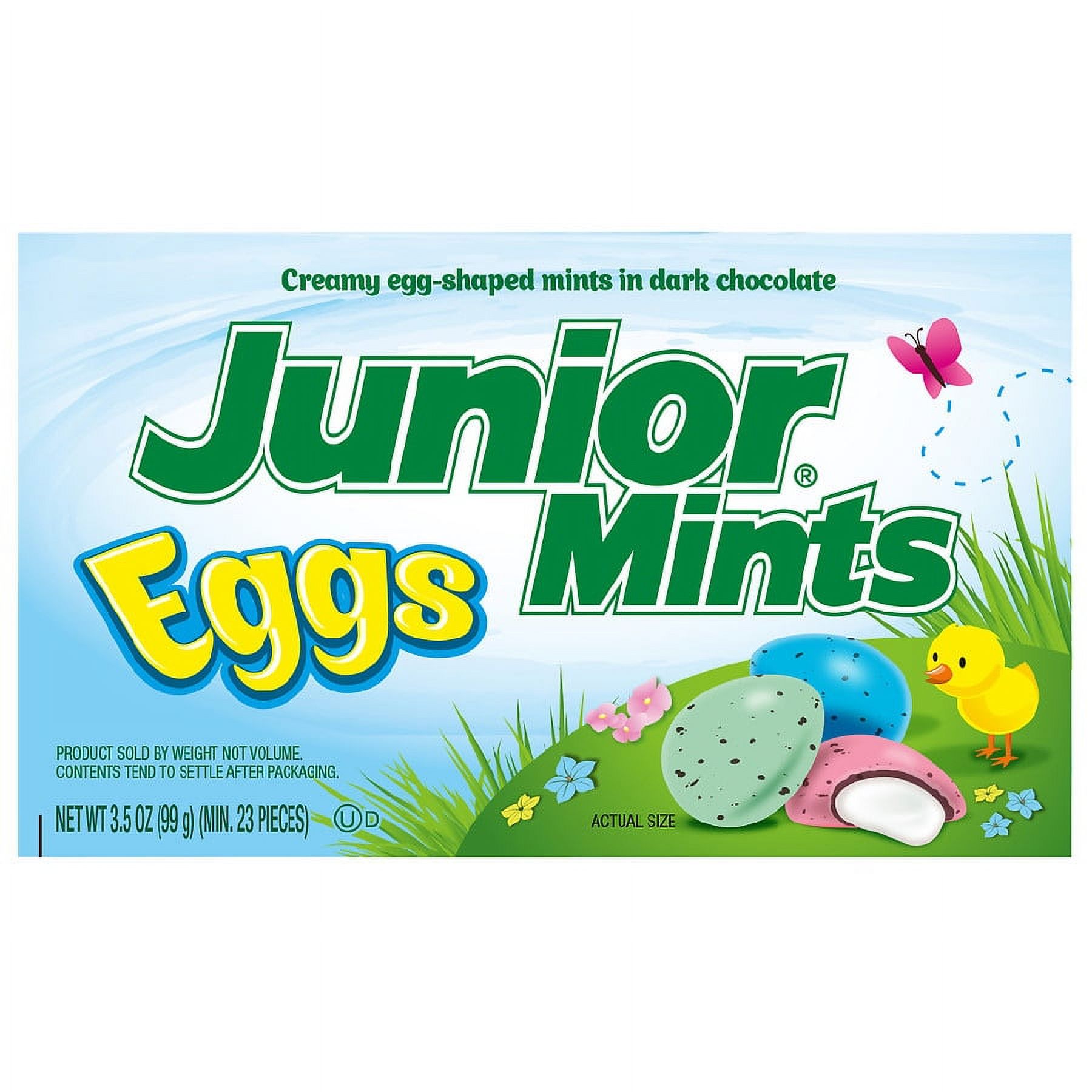 Junior Mints Easter Pastel Color Easter Eggs Chocolate & Mint 3.5 oz