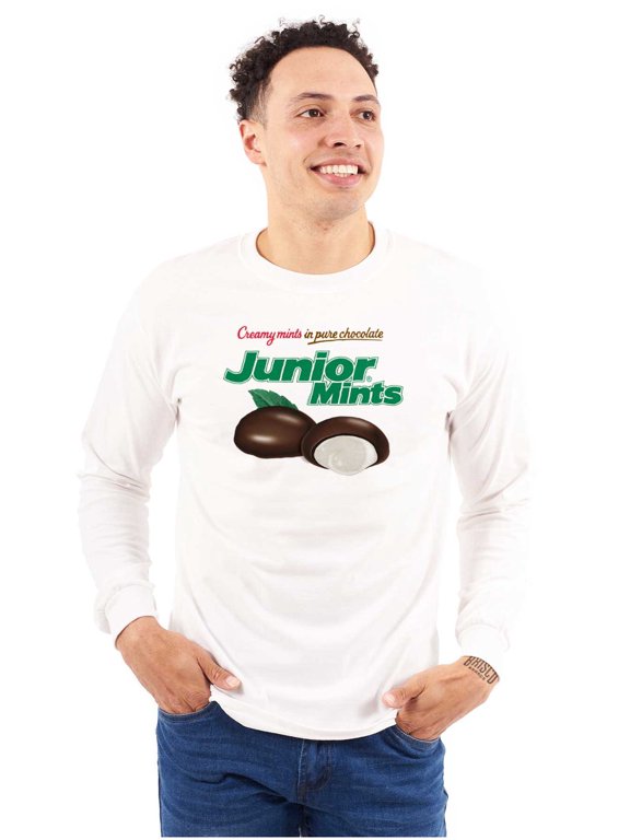 Junior Mints Logo Chocolate Candy Long Sleeve TShirt Men Women Brisco Brands S