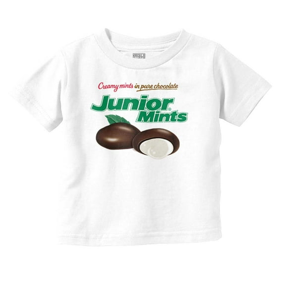 Junior Mints Logo Chocolate Candy Toddler Boy Girl T Shirt Infant Toddler Brisco Brands 18M