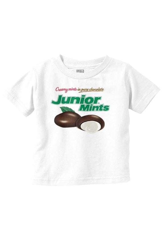 Junior Mints Logo Chocolate Candy Toddler Boy Girl T Shirt Infant Toddler Brisco Brands 2T