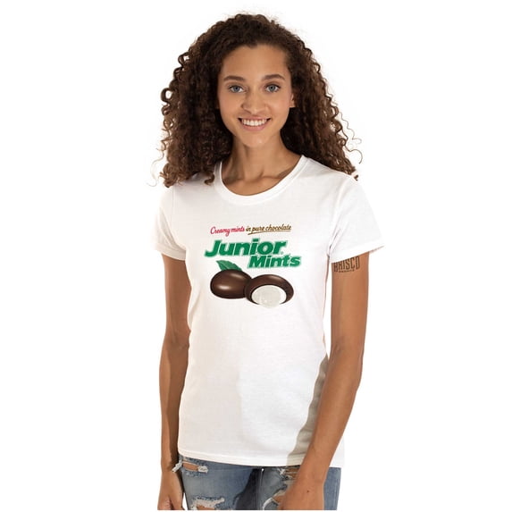 Junior Mints Logo Chocolate Candy Women's Plus Size Shirt Brisco Brands 2X