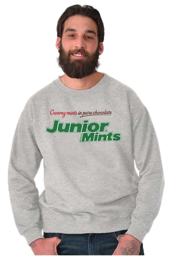 Junior Mints Logo Favorite Candy Sweatshirt for Men or Women Brisco Brands S