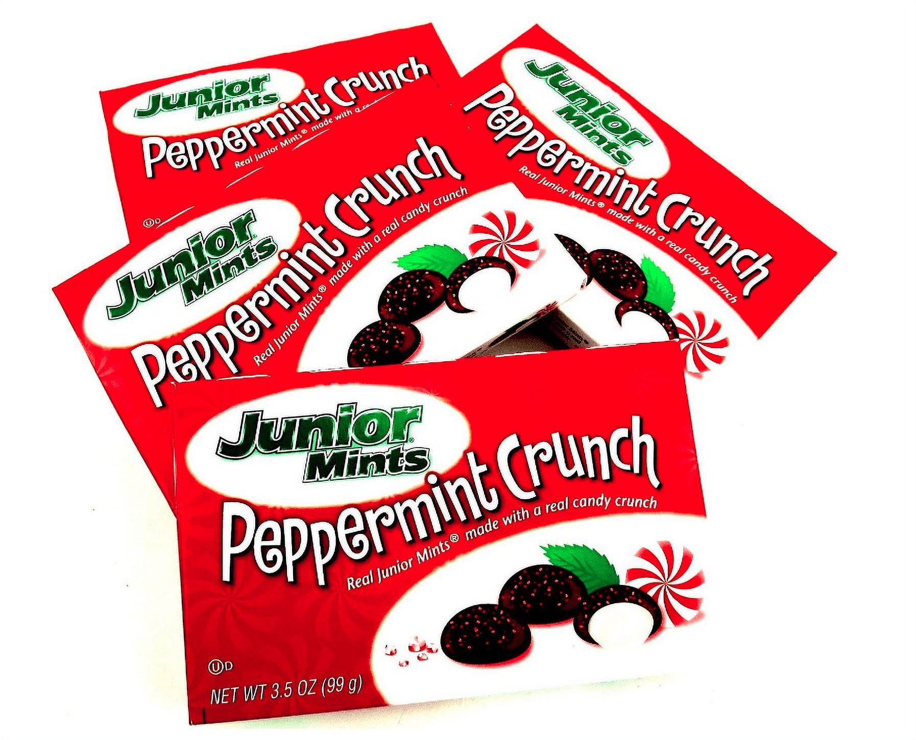 Junior Mints Peppermint Crunch,,4 pack of 3.5oz boxes