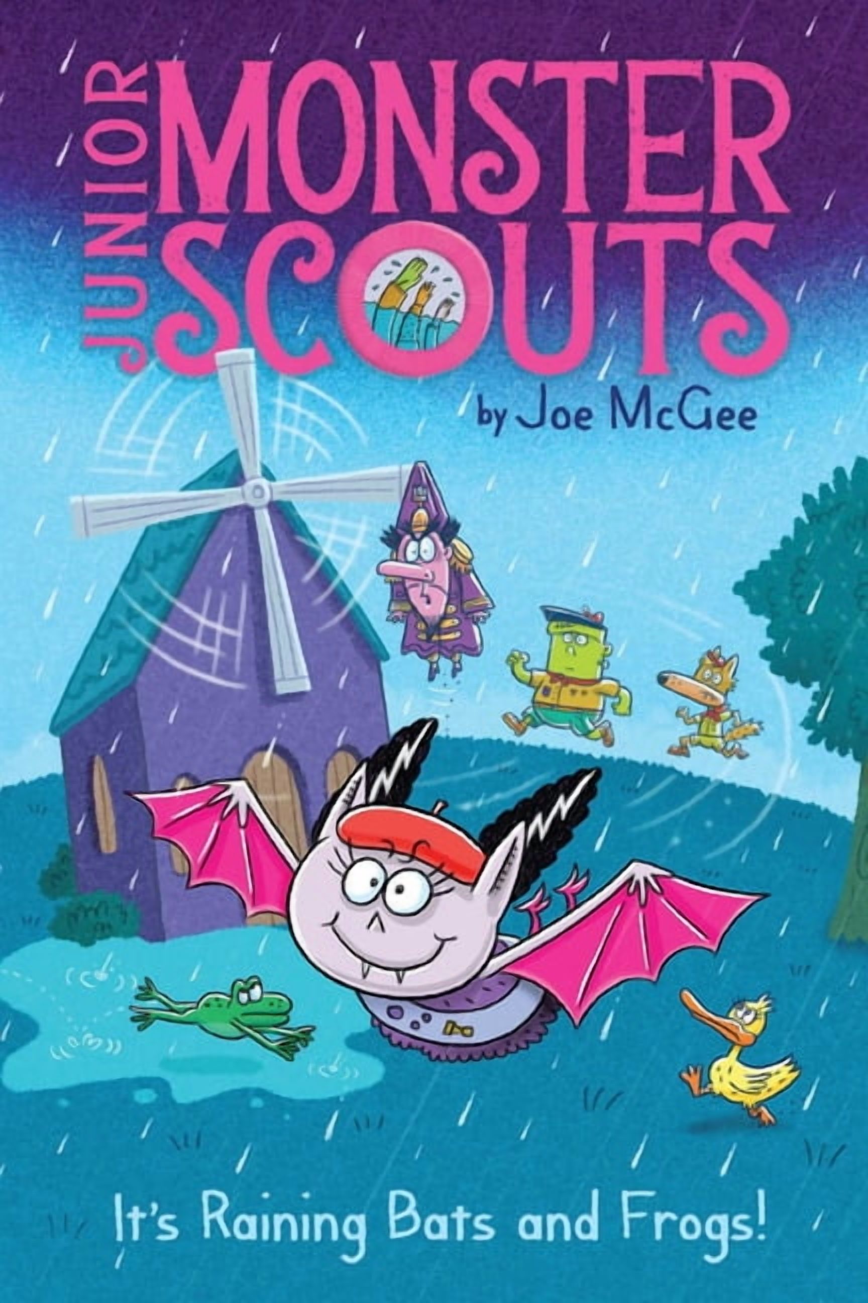 Junior Monster Scouts It's Raining Bats and Frogs!, Book 3, (Hardcover)