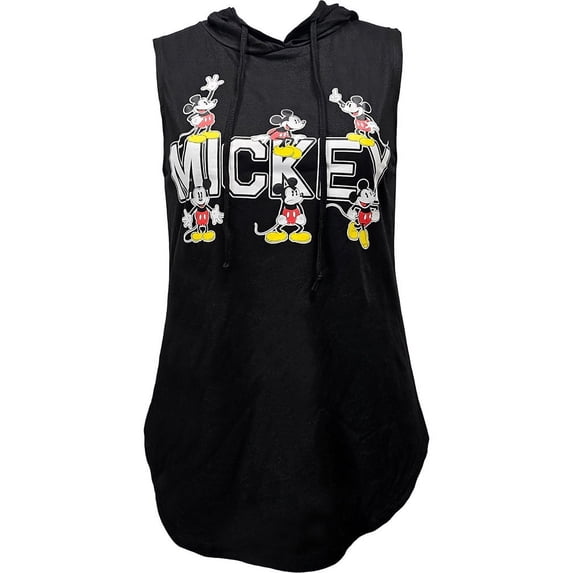 Disney Mickey Mouse Junior Hooded Tank Top, S-XL (Women's)