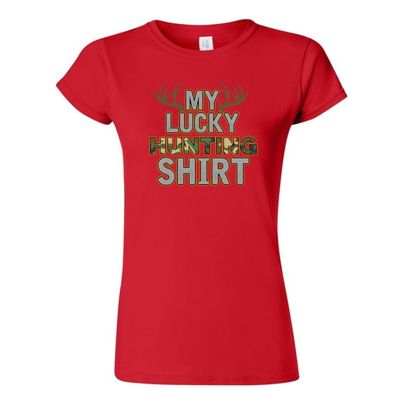 Junior My Lucky Hunting Shirts Deer Hunt Camouflage Funny DT T-Shirt Tee