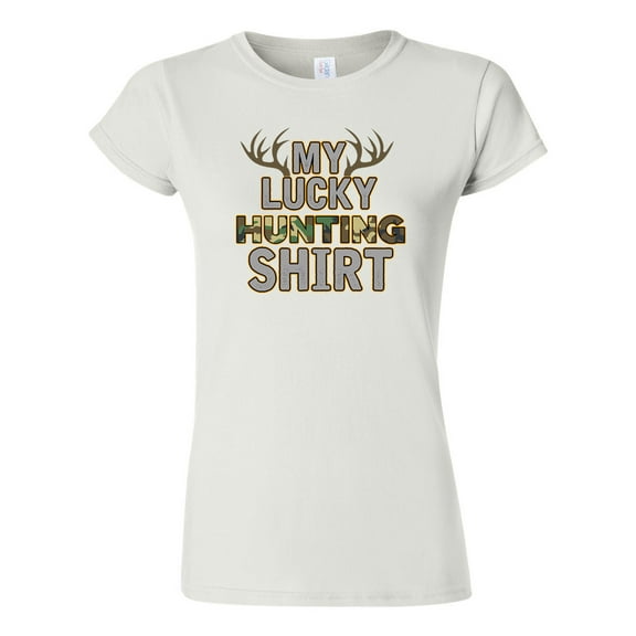 Junior My Lucky Hunting Shirts Deer Hunt Camouflage Funny DT T-Shirt Tee