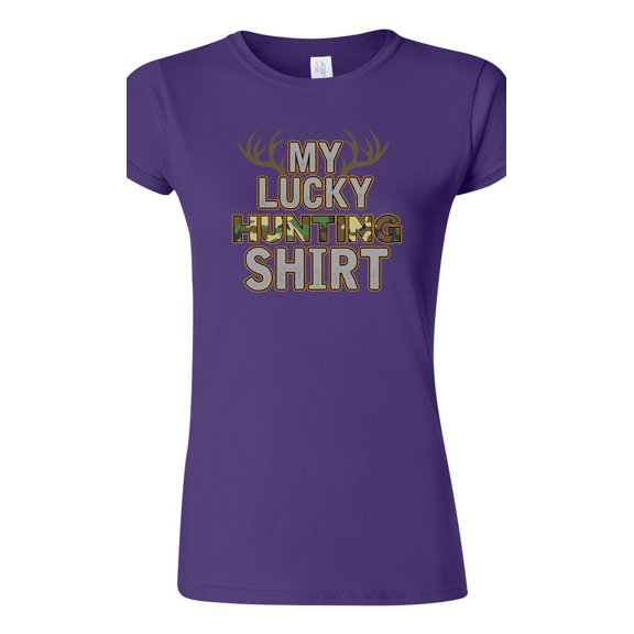 Junior My Lucky Hunting Shirts Deer Hunt Camouflage Funny DT T-Shirt Tee