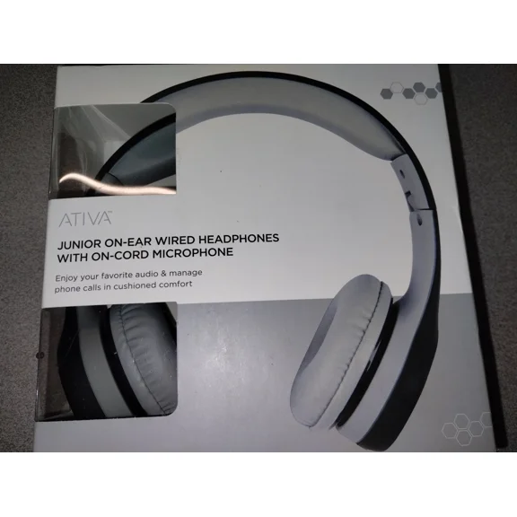 Junior On-Ear Wired Headphones With On-Cord Microphone(D)