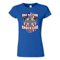 thumbnail image 1 of Junior One Nation Under God Cross USA America Patriotic DT T-Shirt Tee, 1 of 2