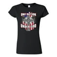 thumbnail image 1 of Junior One Nation Under God Cross USA America Patriotic DT T-Shirt Tee, 1 of 2