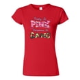 thumbnail image 1 of Junior Pretty In Pink Dangerous In Camo Funny DT T-Shirt Tee, 1 of 2