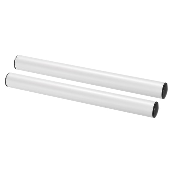 Junior Relay Track Baton Plastic Race Field Stick Athletics, White 2Pack