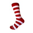 thumbnail image 1 of Junior Ring Bear Boy's Stripes(Zebra Stripes) Socks In Red with White Color, 1 of 1