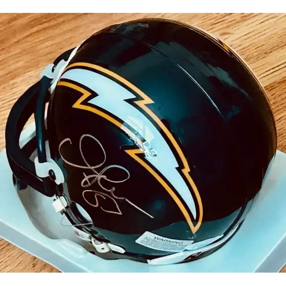 Junior Seau autographed San Diego Chargers mini helmet JSA