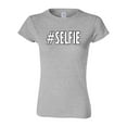 thumbnail image 1 of Junior Selfie Hashtag Funny Humor DT T-Shirt Tee, 1 of 2