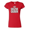 thumbnail image 1 of Junior Selfie Queen Crown Funny Humor DT T-Shirt Tee, 1 of 2