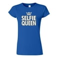 thumbnail image 1 of Junior Selfie Queen Crown Funny Humor DT T-Shirt Tee, 1 of 2