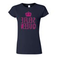 thumbnail image 1 of Junior Selfie Queen Pink Crown Reverse Funny Humor DT T-Shirt Tee, 1 of 2