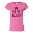 thumbnail image 1 of Junior Selfie Queen Pink Crown Reverse Funny Humor DT T-Shirt Tee, 1 of 2