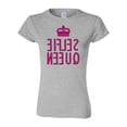 thumbnail image 1 of Junior Selfie Queen Pink Crown Reverse Funny Humor DT T-Shirt Tee, 1 of 2