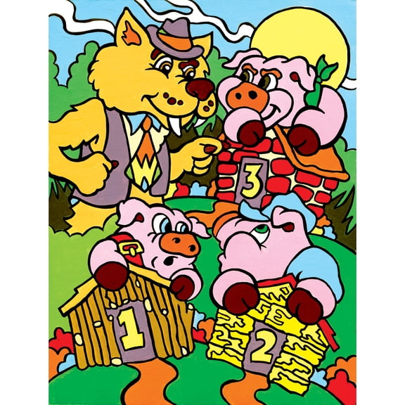 Junior Small Paint By Number Kit 8.75"X11.75" 3/Pkg-My First
