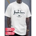 thumbnail image 1 of Junior Soccer Tee mens white 180G 100% Cotton Daily and weekend wear Casual Unisex Shirt Graphic Tee tshirts Basic Unisex Shirt Cotton tshirts Vintage Unisex Shirt Cotton tshirts, 1 of 7