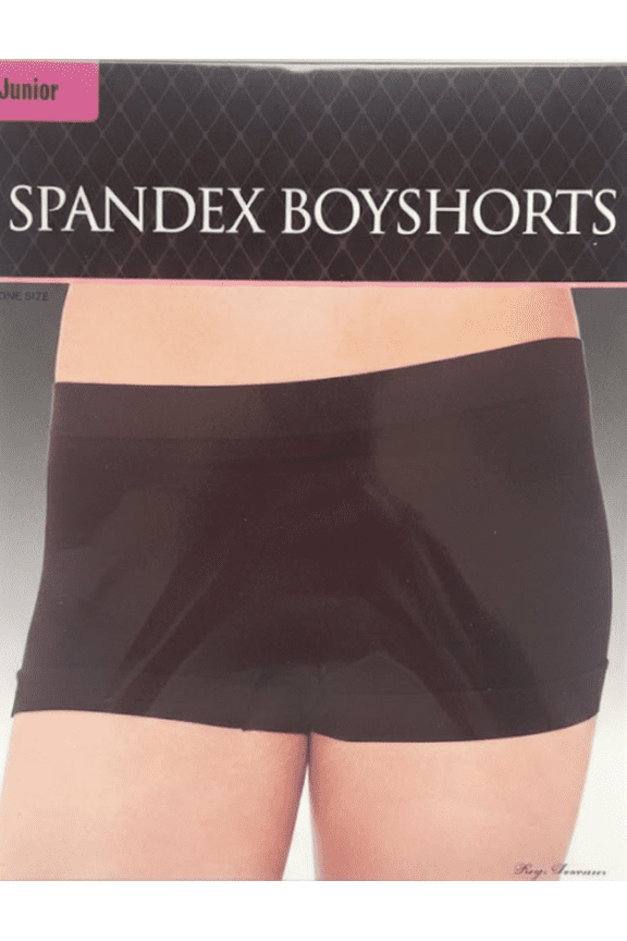 Junior Spandex Boyshorts One Size Stretch Shorts for Dance, Costume, or Everyday Wear